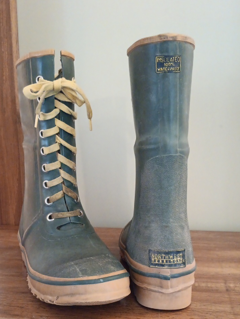 Northwest Territory Olive Green Lace-Up Insulated  Boots Steel Shank Mens 11